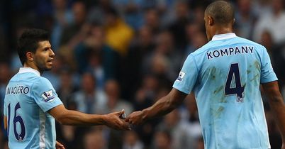 Aguero and Kompany: Both selected in our Top Men XI of the Season